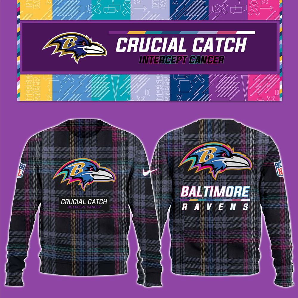 Baltimore Ravens Crucial Catch Hoodie V2 - Famjoys Baltimore Ravens Crucial Catch Hoodie V2 - Famjoys