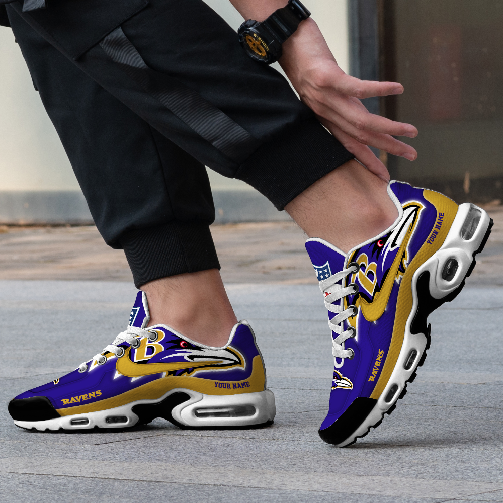 Baltimore Ravens Customized Shoes -New Version 32 Teams Personalized H56 Shoes - Famjoys Baltimore Ravens Customized Shoes -New Version 32 Teams Personalized H56 Shoes - Famjoys