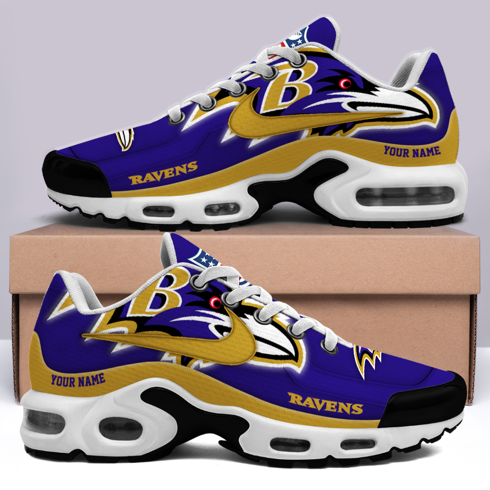 Baltimore Ravens Customized Shoes -New Version 32 Teams Personalized H56 Shoes - Famjoys Baltimore Ravens Customized Shoes -New Version 32 Teams Personalized H56 Shoes - Famjoys