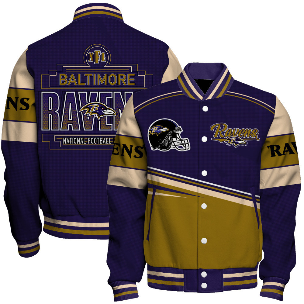 Baltimore Ravens - Dare To Be Different Unisex Varsity Jacket - Famjoys Baltimore Ravens - Dare To Be Different Unisex Varsity Jacket - Famjoys
