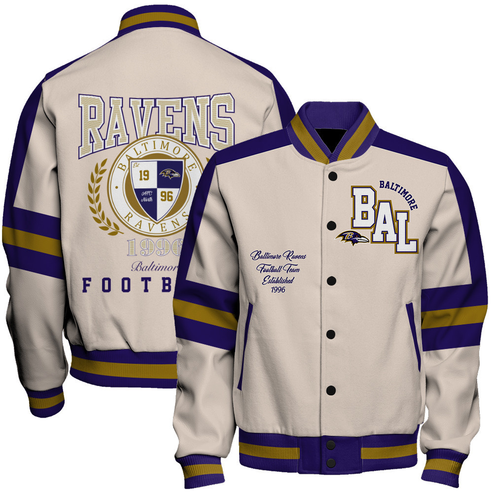 Baltimore Ravens - Feel The Power Unisex Varsity Jacket