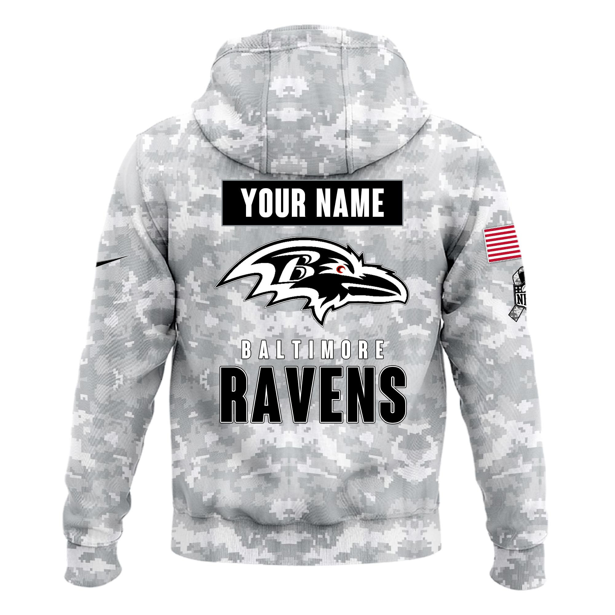 Baltimore Ravens Hoodie Camo Salute to Service Club - Famjoys Baltimore Ravens Hoodie Camo Salute to Service Club - Famjoys