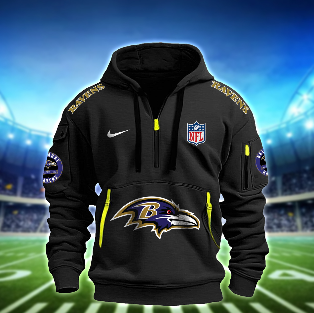 Baltimore Ravens Hoodie - Famjoys Baltimore Ravens Hoodie - Famjoys
