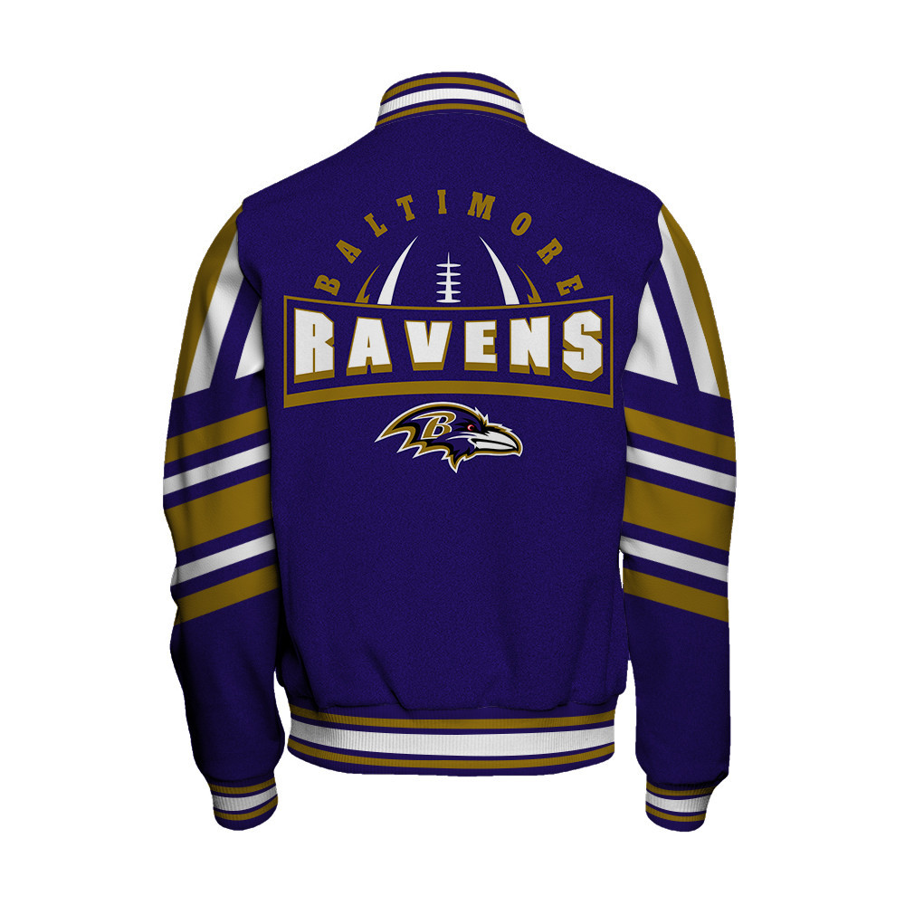 Baltimore Ravens - Immortal Faith Unisex Varsity Jacket - Famjoys Baltimore Ravens - Immortal Faith Unisex Varsity Jacket - Famjoys