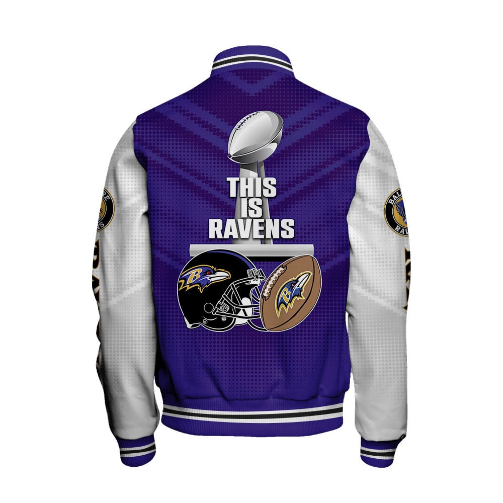 Baltimore Ravens LVIII This Is Ravens Varsity Jacket - Famjoys Baltimore Ravens LVIII This Is Ravens Varsity Jacket - Famjoys