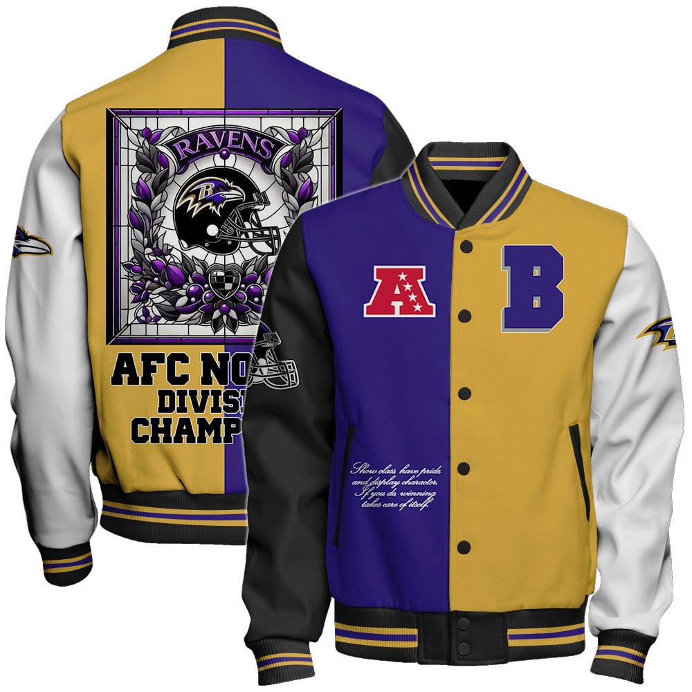 Baltimore Ravens National Football League Varsity Jacket STM V7 - Famjoys Baltimore Ravens National Football League Varsity Jacket STM V7 - Famjoys