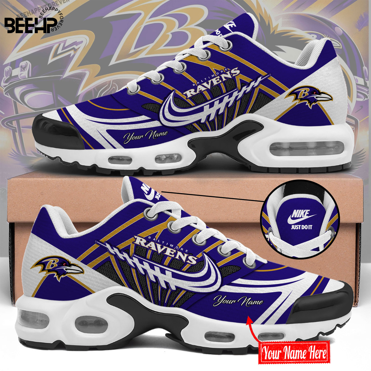 Baltimore Ravens New Shoes - Famjoys Baltimore Ravens New Shoes - Famjoys