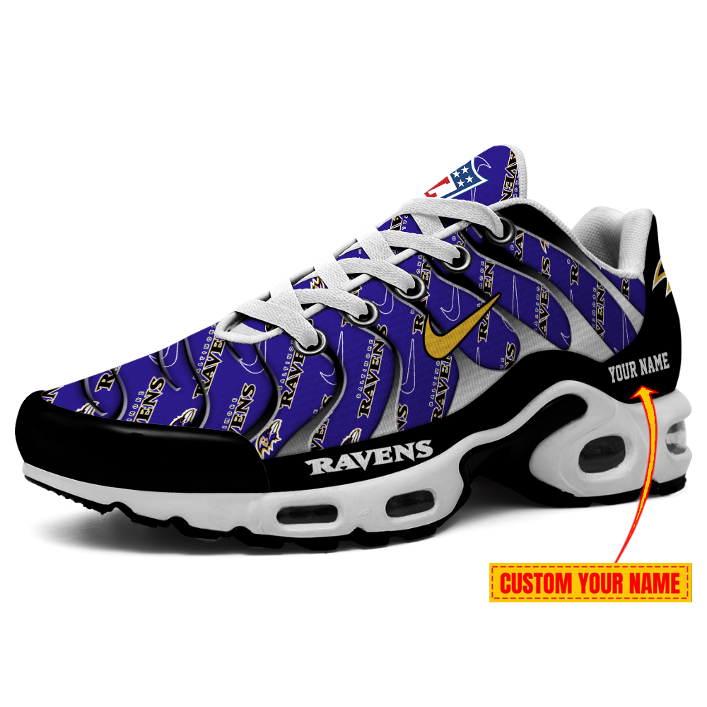 Baltimore Ravens-Pattern Swoosh Personalized H56 Shoes-SP16112303ID02DS08 - Famjoys Baltimore Ravens-Pattern Swoosh Personalized H56 Shoes-SP16112303ID02DS08 - Famjoys