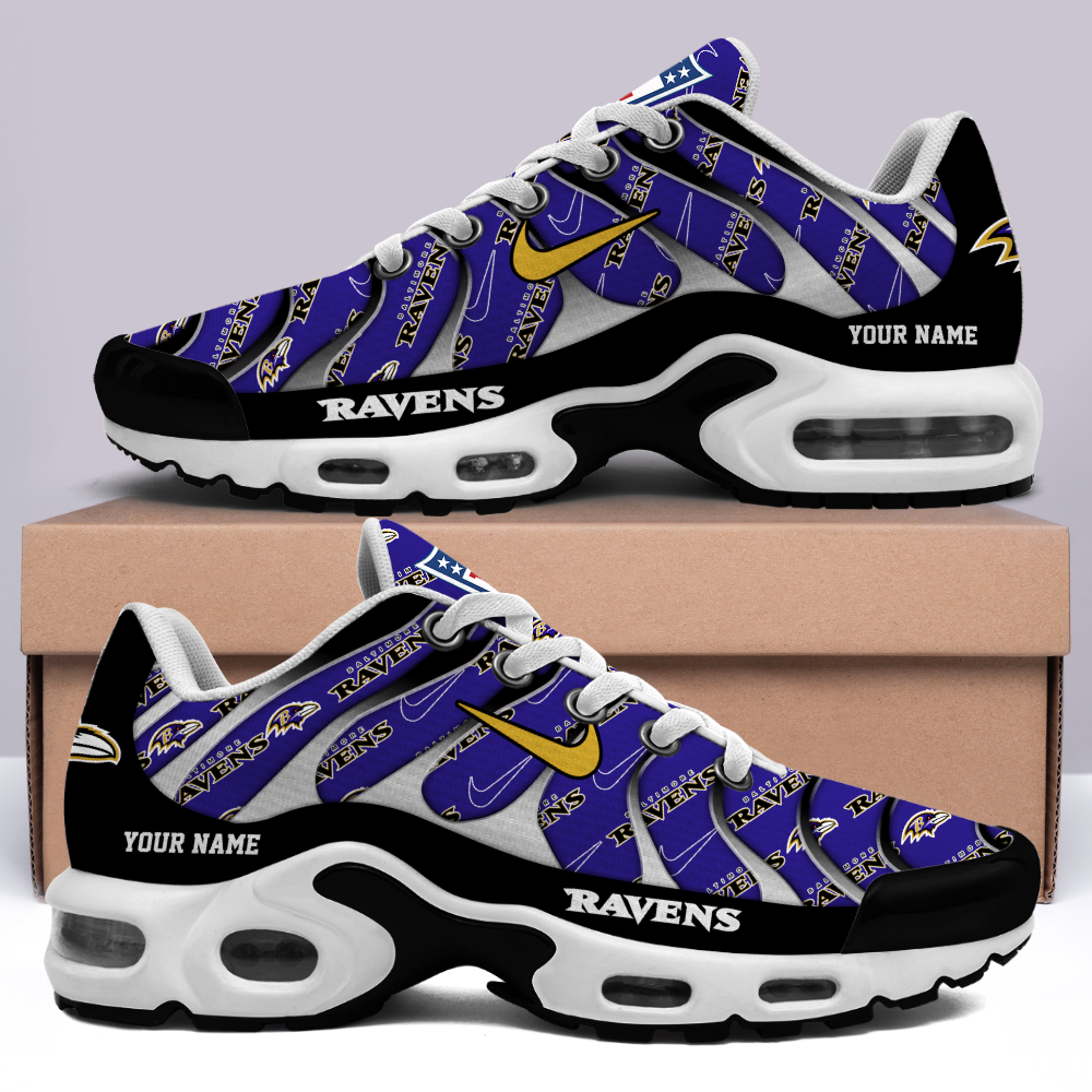 Baltimore Ravens-Pattern Swoosh Personalized H56 Shoes-SP16112303ID02DS08 - Famjoys Baltimore Ravens-Pattern Swoosh Personalized H56 Shoes-SP16112303ID02DS08 - Famjoys