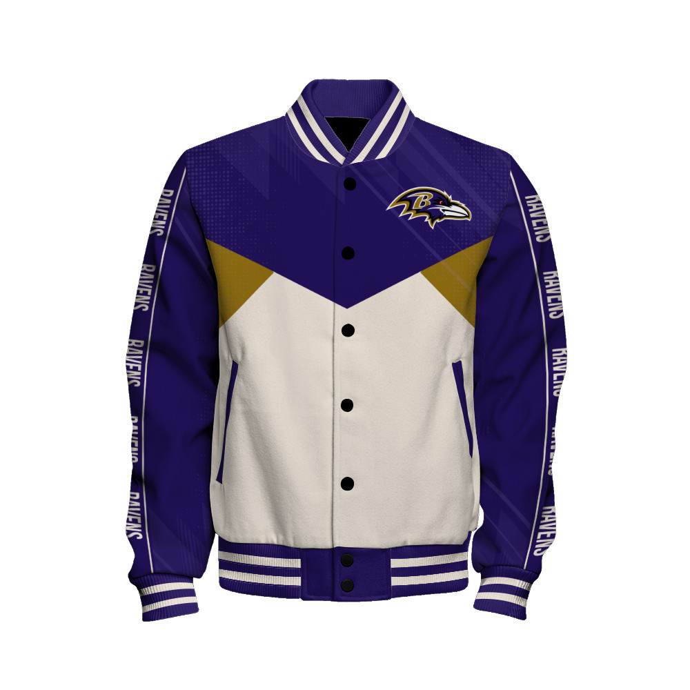 Baltimore Ravens - Personality, Outstanding Unisex Varsity Jacket - Famjoys Baltimore Ravens - Personality, Outstanding Unisex Varsity Jacket - Famjoys