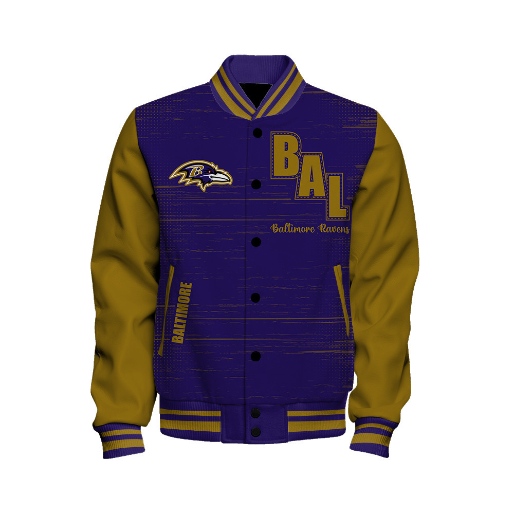 Baltimore Ravens - Proud Of The Shirt Unisex Varsity Jacket - Famjoys Baltimore Ravens - Proud Of The Shirt Unisex Varsity Jacket - Famjoys