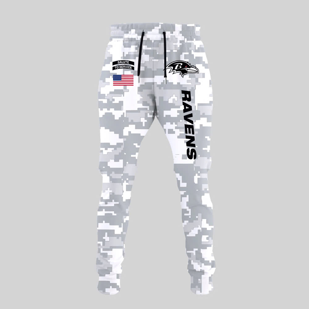 Baltimore Ravens Salute to Service Club Fleece Pullover Arctic Camo Hoodie - Famjoys Baltimore Ravens Salute to Service Club Fleece Pullover Arctic Camo Hoodie - Famjoys
