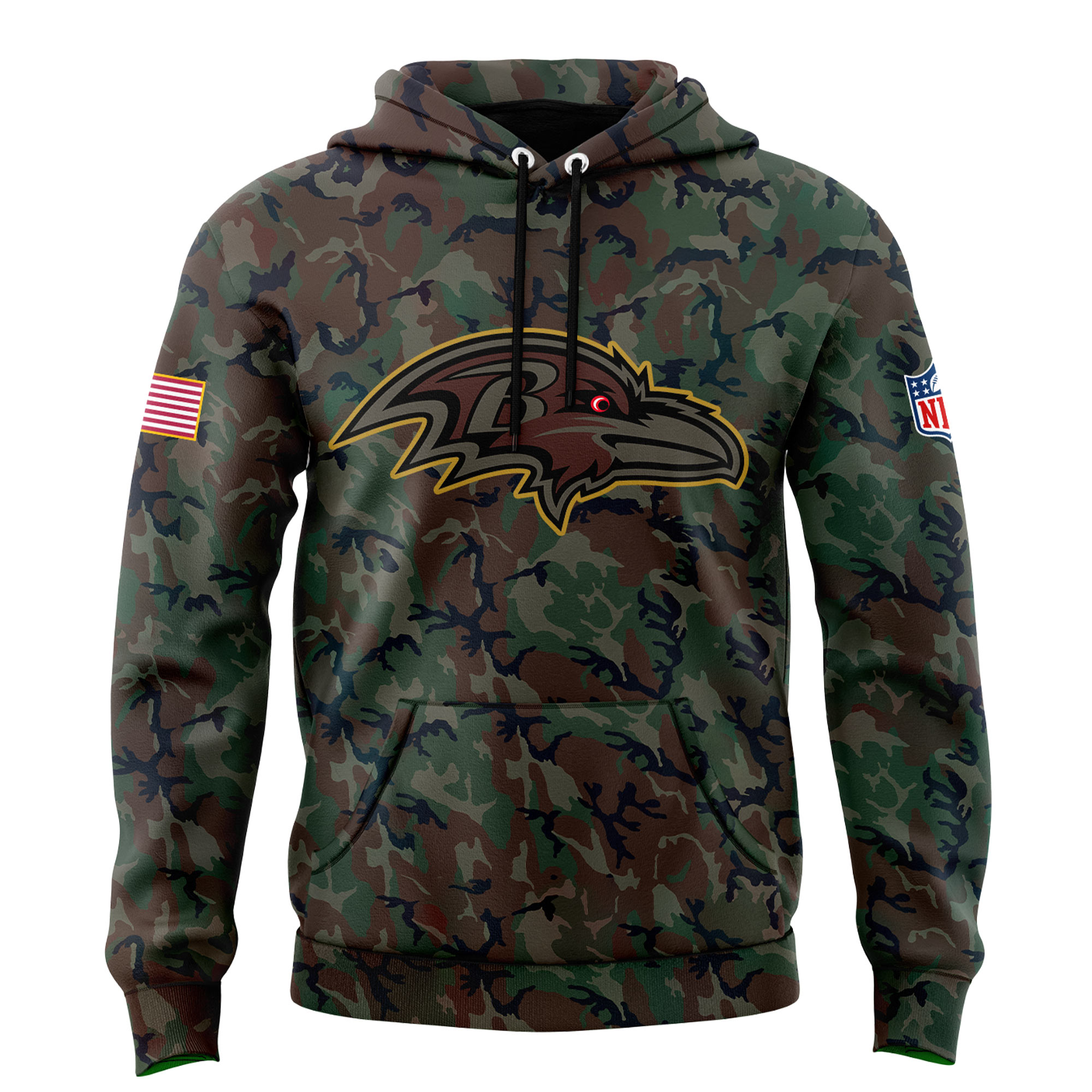 Baltimore Ravens Salute to Service Hoodie - Famjoys Baltimore Ravens Salute to Service Hoodie - Famjoys
