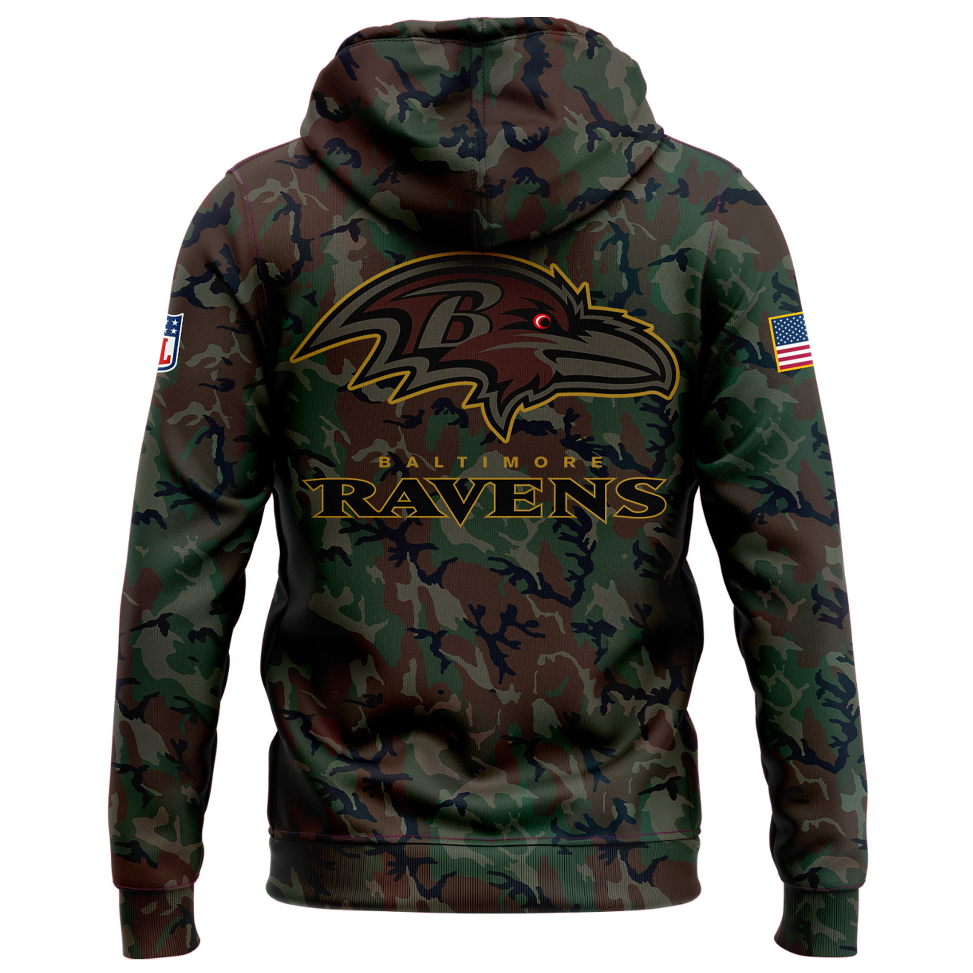 Baltimore Ravens Salute to Service Hoodie - Famjoys Baltimore Ravens Salute to Service Hoodie - Famjoys
