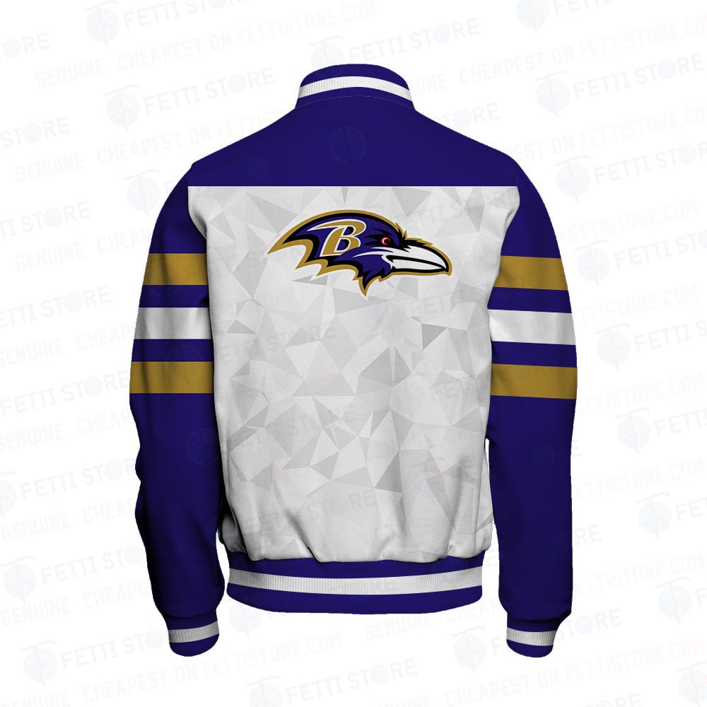 Baltimore Ravens Starter Thursday Night Gridiron Raglan Unisex Varsity Jacket V6 - Famjoys Baltimore Ravens Starter Thursday Night Gridiron Raglan Unisex Varsity Jacket V6 - Famjoys