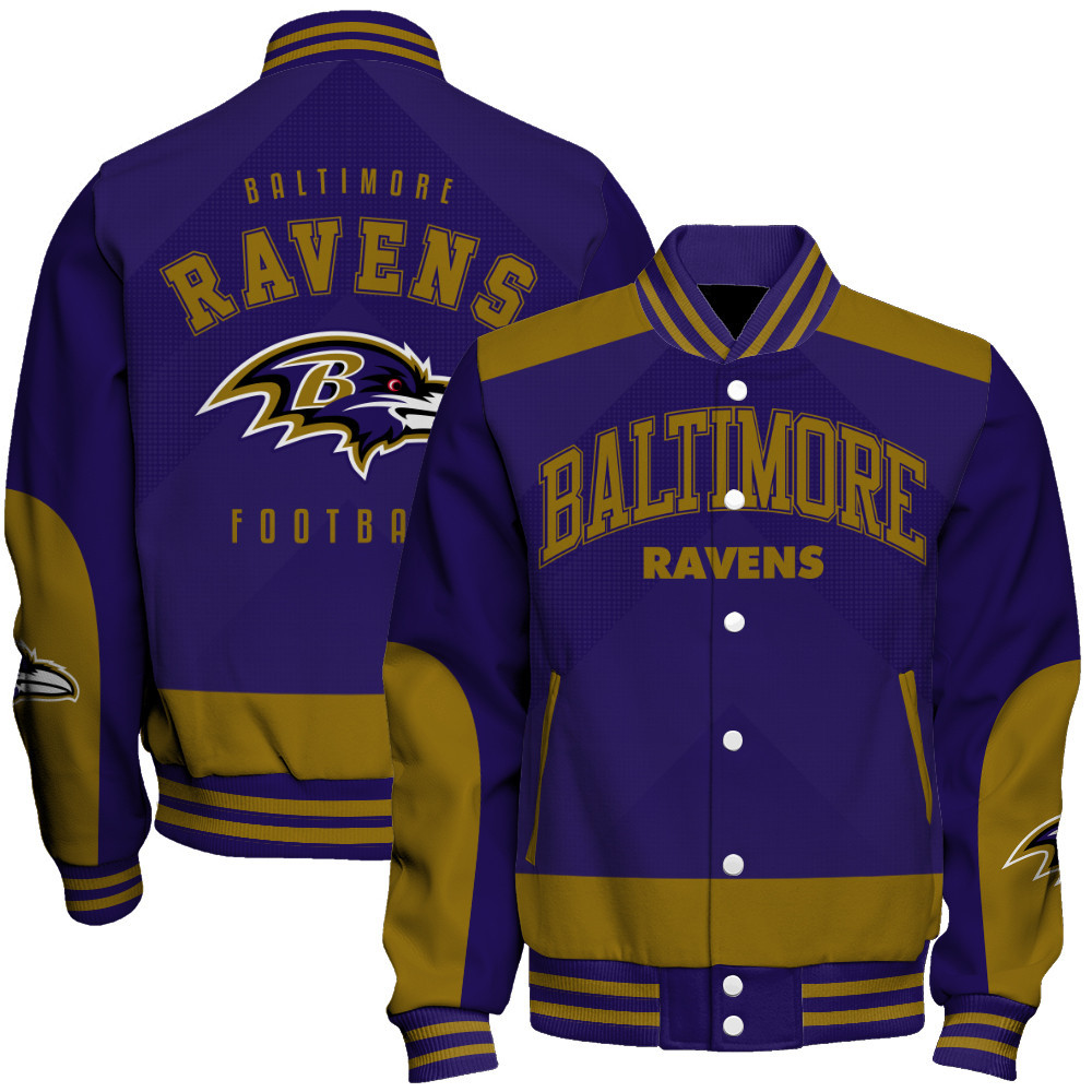 Baltimore Ravens - Stay Ahead Of The Trend Unisex Varsity Jacket - Famjoys Baltimore Ravens - Stay Ahead Of The Trend Unisex Varsity Jacket - Famjoys