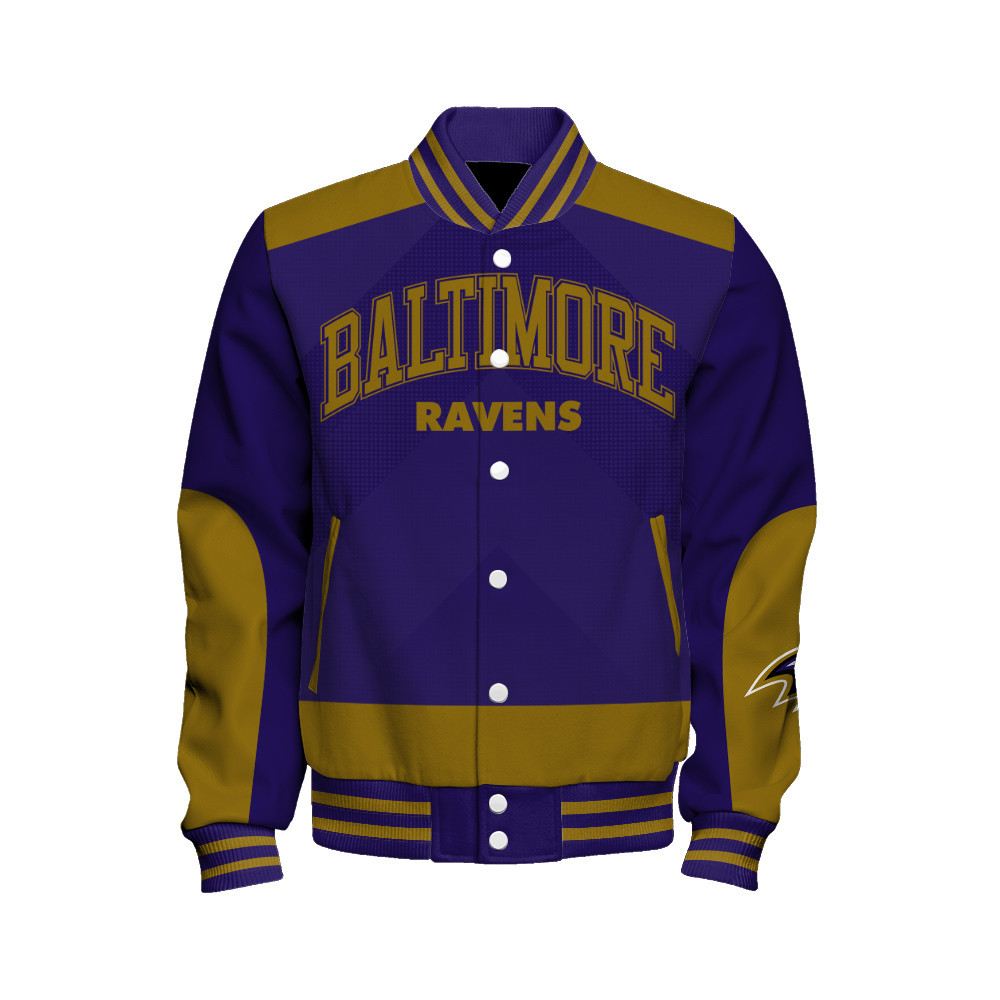 Baltimore Ravens - Stay Ahead Of The Trend Unisex Varsity Jacket - Famjoys Baltimore Ravens - Stay Ahead Of The Trend Unisex Varsity Jacket - Famjoys