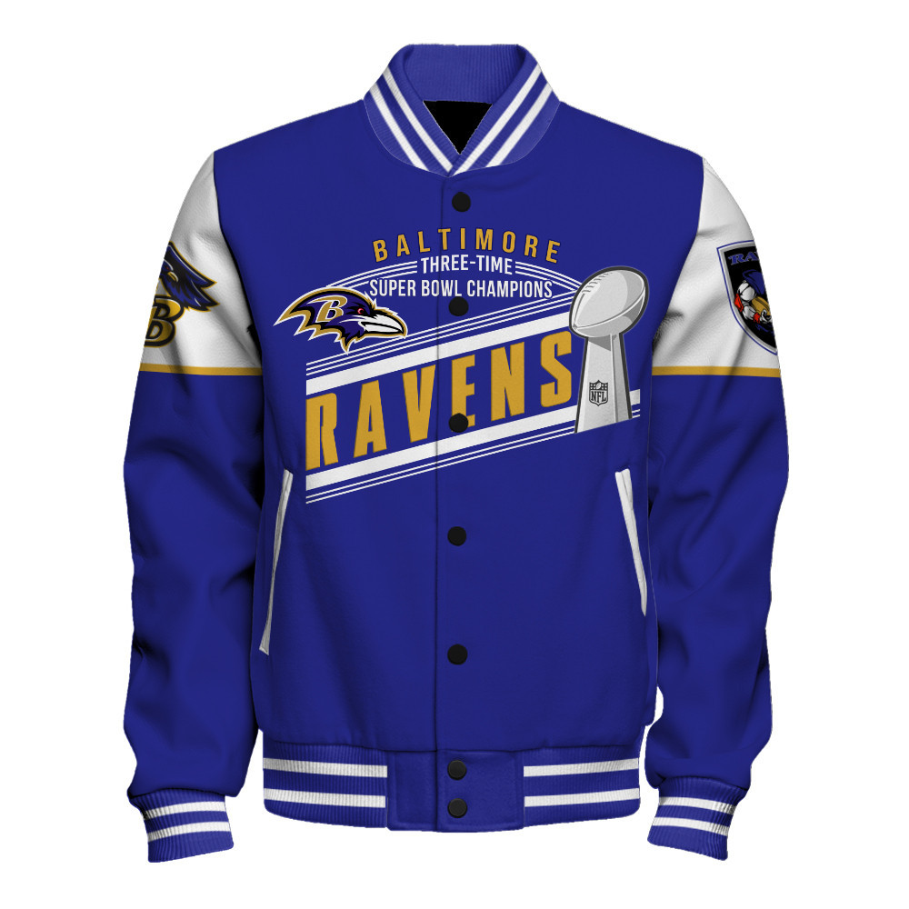 Baltimore Ravens Super Bowl LIX Champions Prove Strength Varsity Jacket - Famjoys Baltimore Ravens Super Bowl LIX Champions Prove Strength Varsity Jacket - Famjoys