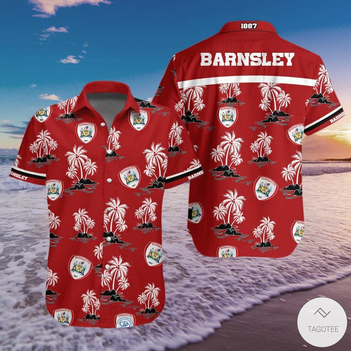 Barnsley F.c Hawaiian Shirt - Famjoys Barnsley F.c Hawaiian Shirt - Famjoys