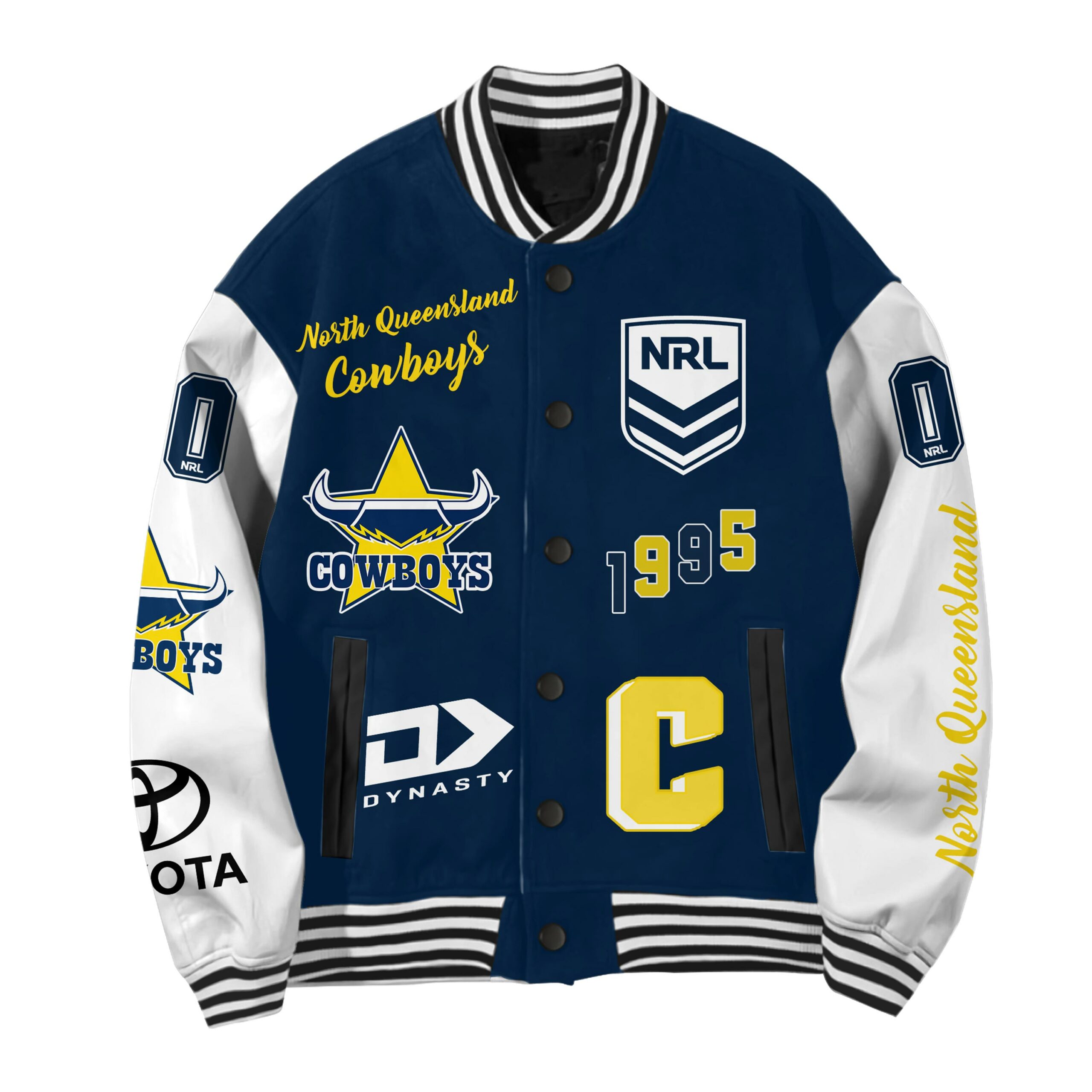 Baseball Jacket North Queensland Cowboys - Famjoys Baseball Jacket North Queensland Cowboys - Famjoys