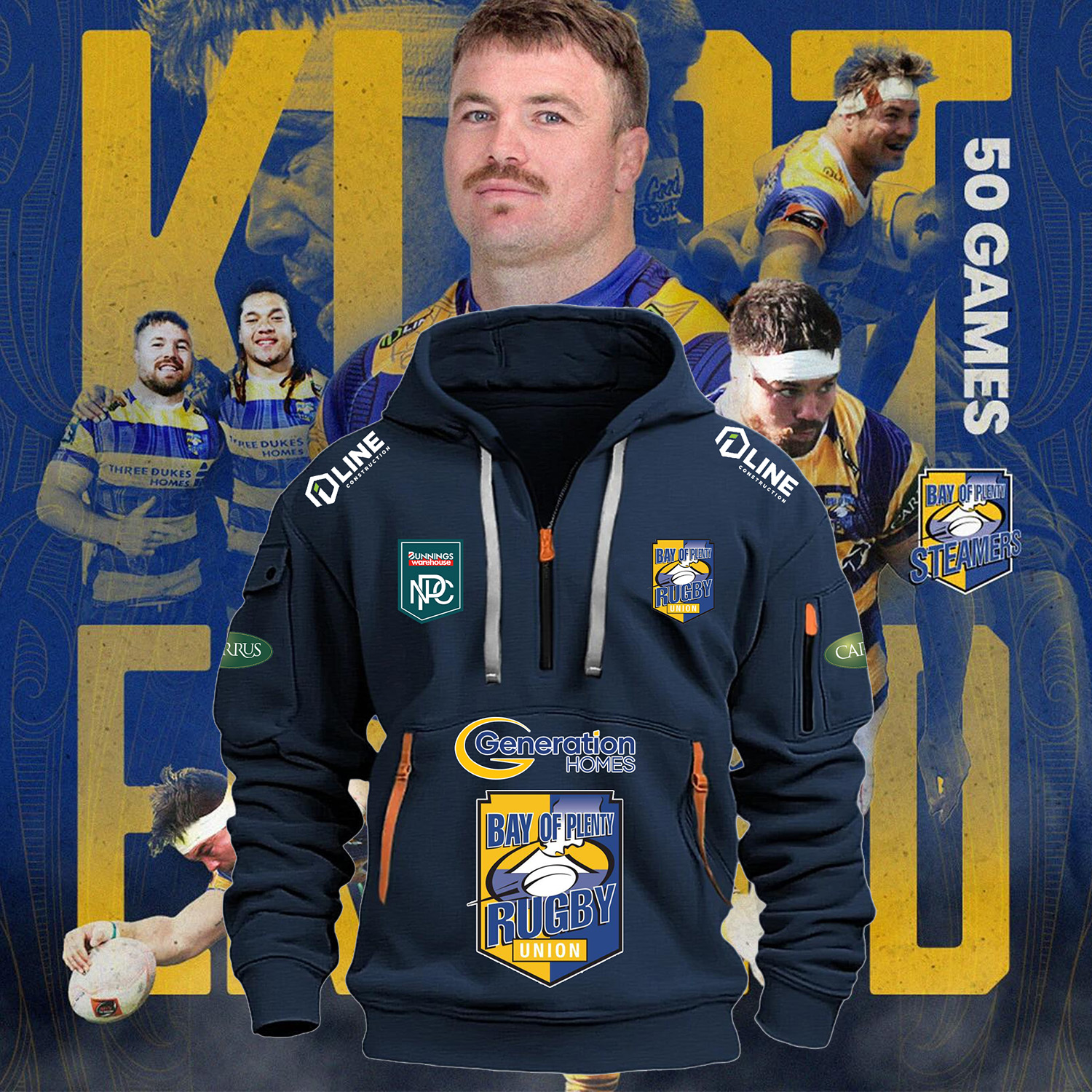 Bay of Plenty Rugby New Hoodie - Famjoys Bay of Plenty Rugby New Hoodie - Famjoys