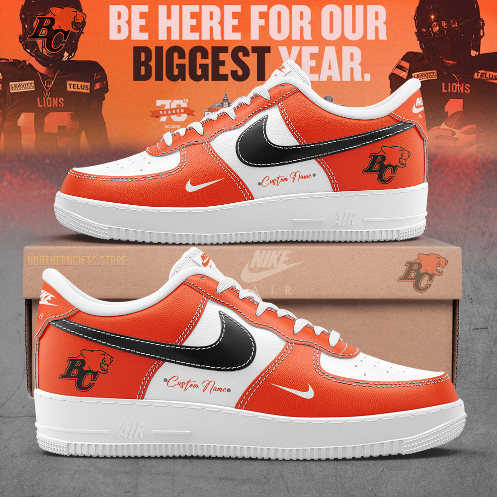 BC Lions Custom Name For Fans Shoes-SP25062406ID10 - Famjoys BC Lions Custom Name For Fans Shoes-SP25062406ID10 - Famjoys