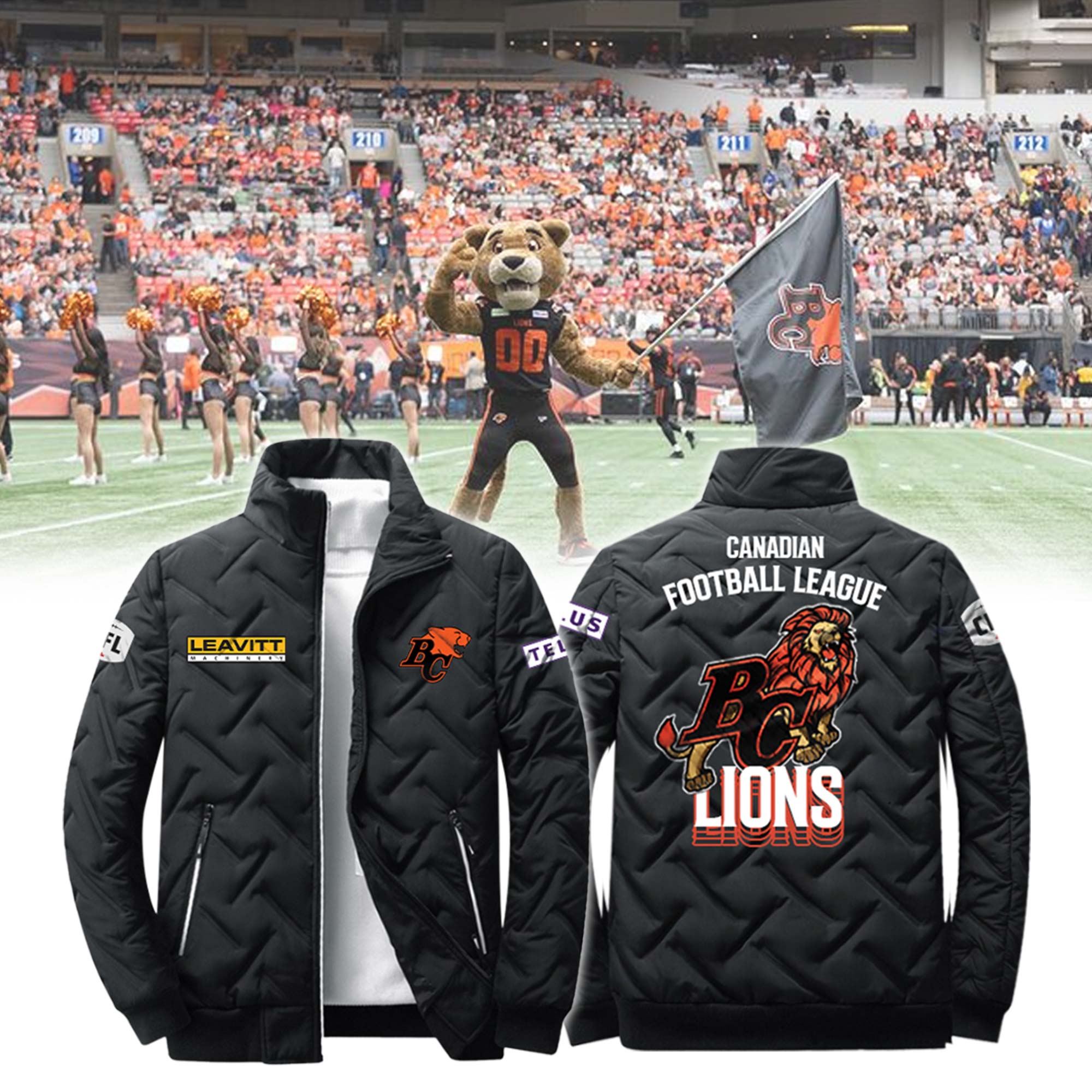 BC Lions New Jacket - Famjoys BC Lions New Jacket - Famjoys