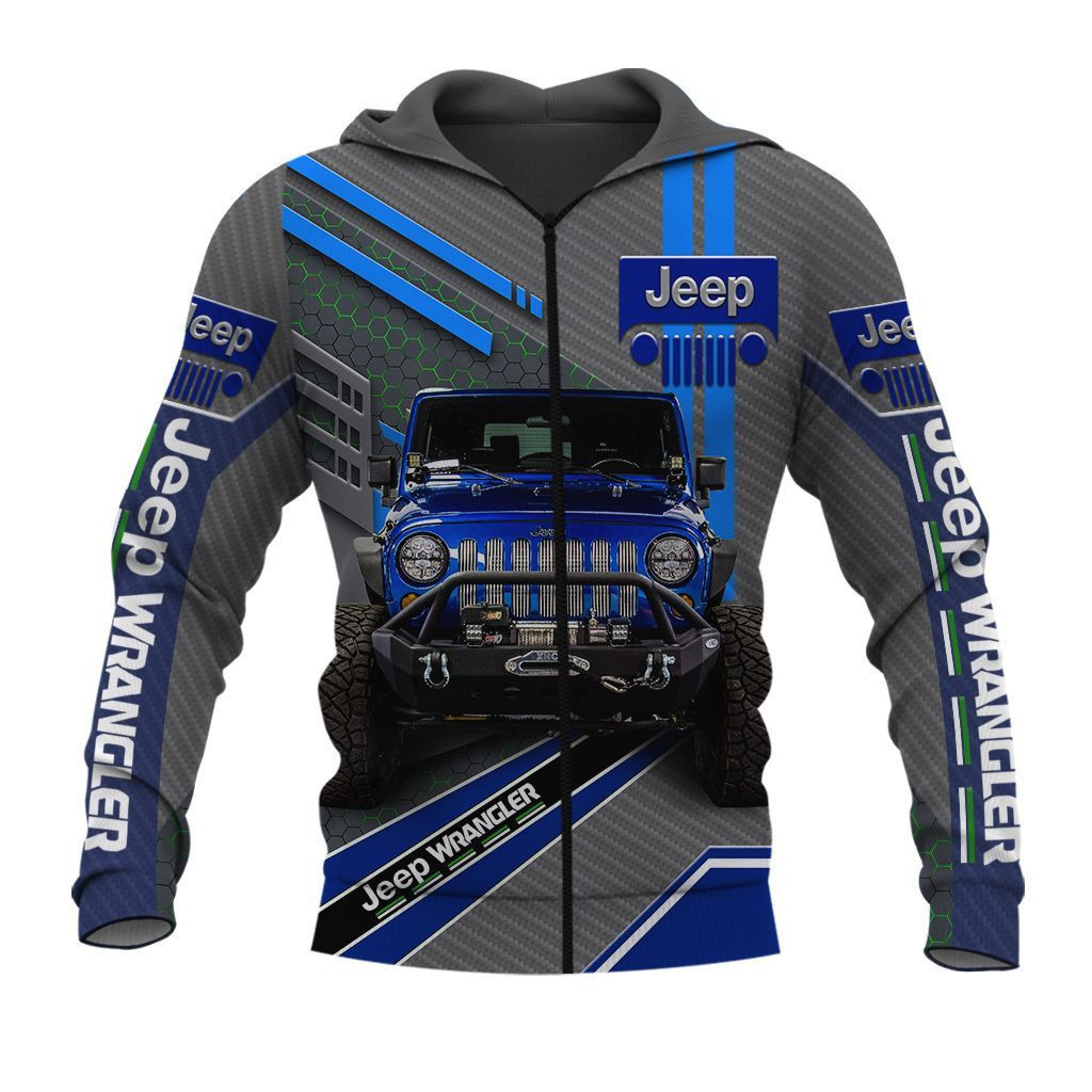 Beautiful Jeep Wrangler Blue 3D All Over Printed Clothes J24 - Famjoys Beautiful Jeep Wrangler Blue 3D All Over Printed Clothes J24 - Famjoys