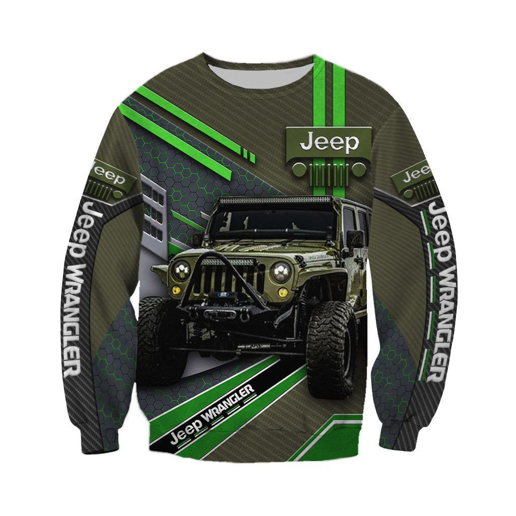 Beautiful Jeep Wrangler Blue 3D All Over Printed Clothes J25 - Famjoys Beautiful Jeep Wrangler Blue 3D All Over Printed Clothes J25 - Famjoys