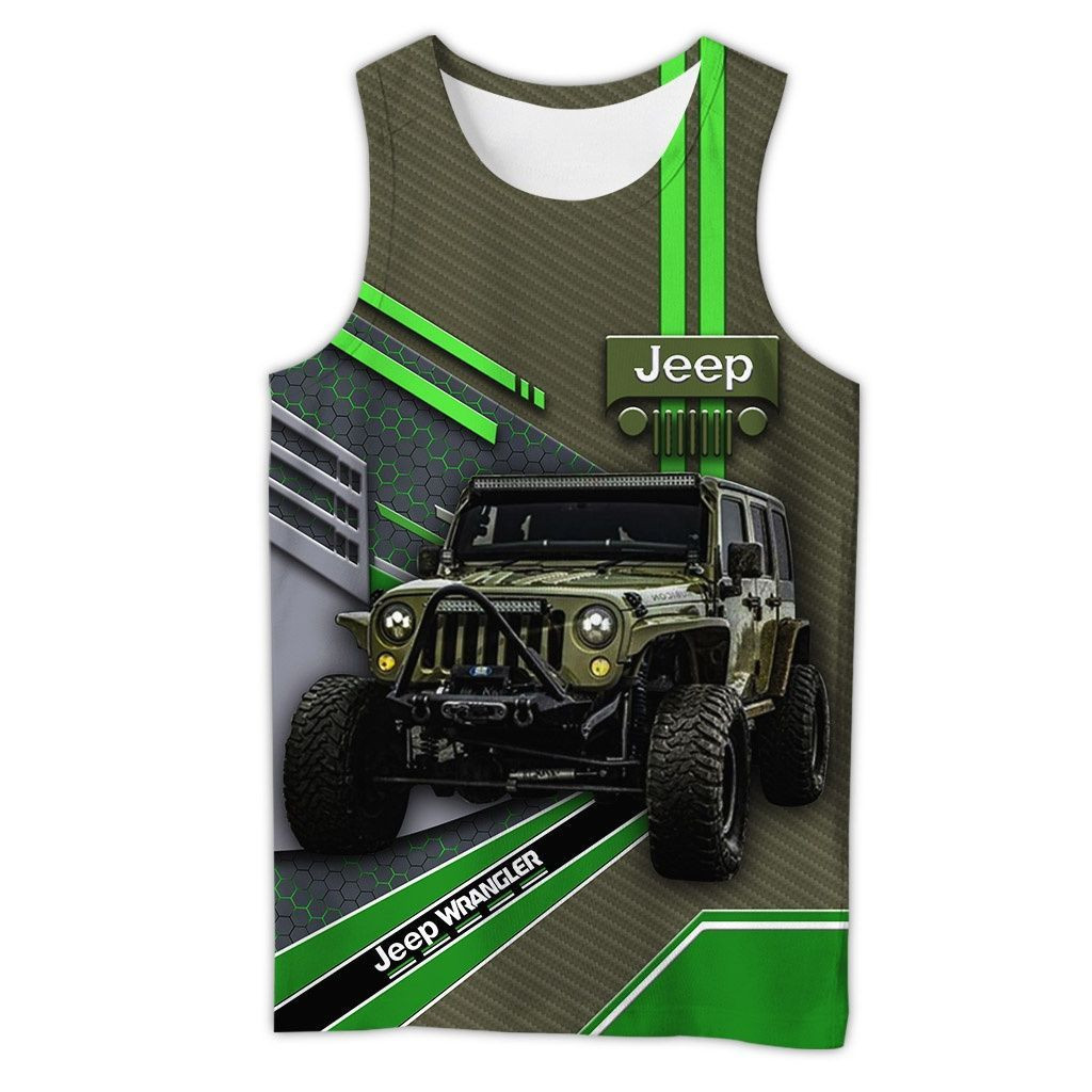 Beautiful Jeep Wrangler Blue 3D All Over Printed Clothes J25 - Famjoys Beautiful Jeep Wrangler Blue 3D All Over Printed Clothes J25 - Famjoys
