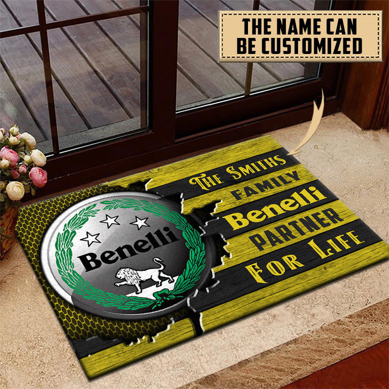 Benelli Doormat Custom Name, Multicolor - Famjoys Benelli Doormat Custom Name, Multicolor - Famjoys