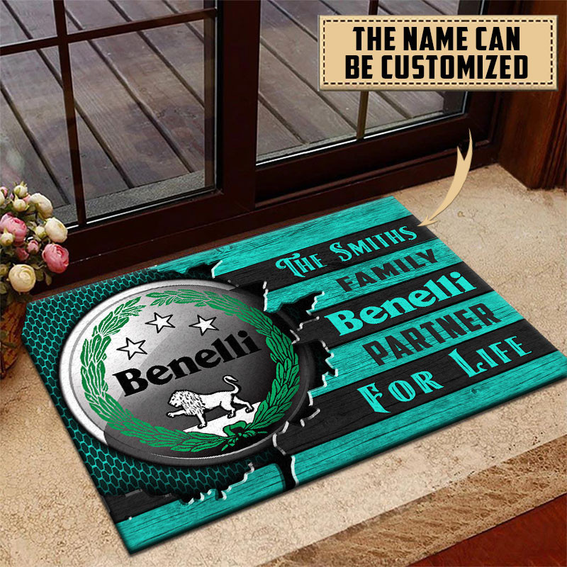 Benelli Doormat Custom Name, Multicolor - Famjoys Benelli Doormat Custom Name, Multicolor - Famjoys
