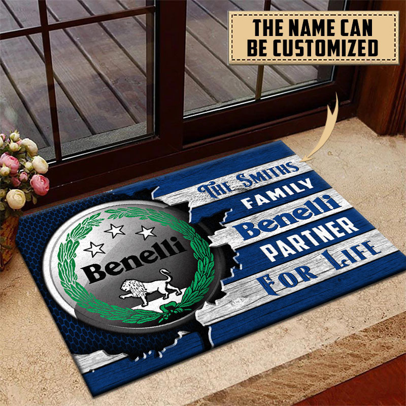 Benelli Doormat Custom Name, Multicolor - Famjoys Benelli Doormat Custom Name, Multicolor - Famjoys
