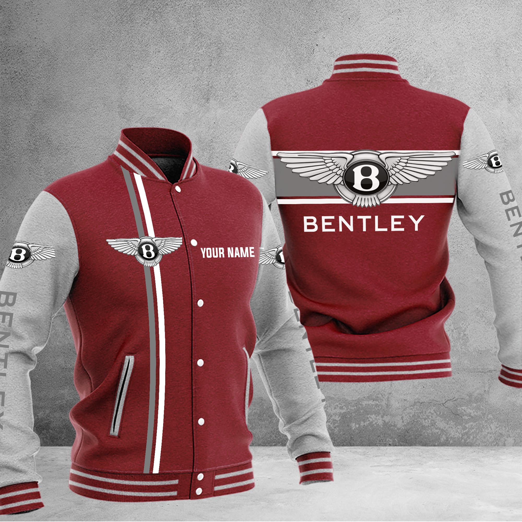Bentley Baseball Jacket - Famjoys Bentley Baseball Jacket - Famjoys