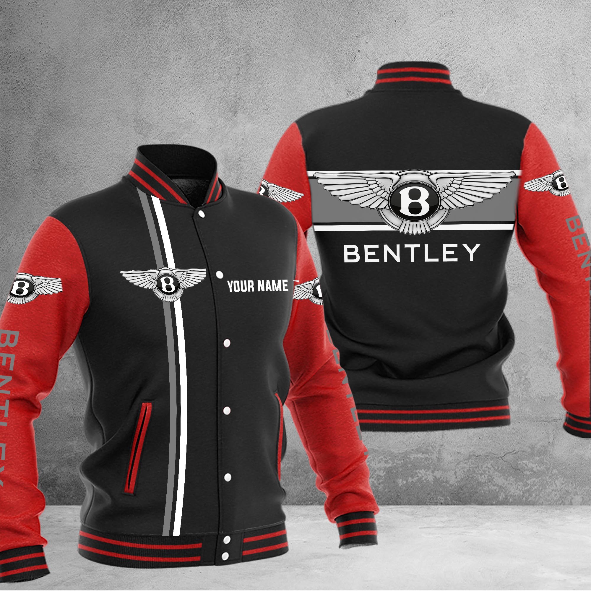 Bentley Baseball Jacket - Famjoys Bentley Baseball Jacket - Famjoys