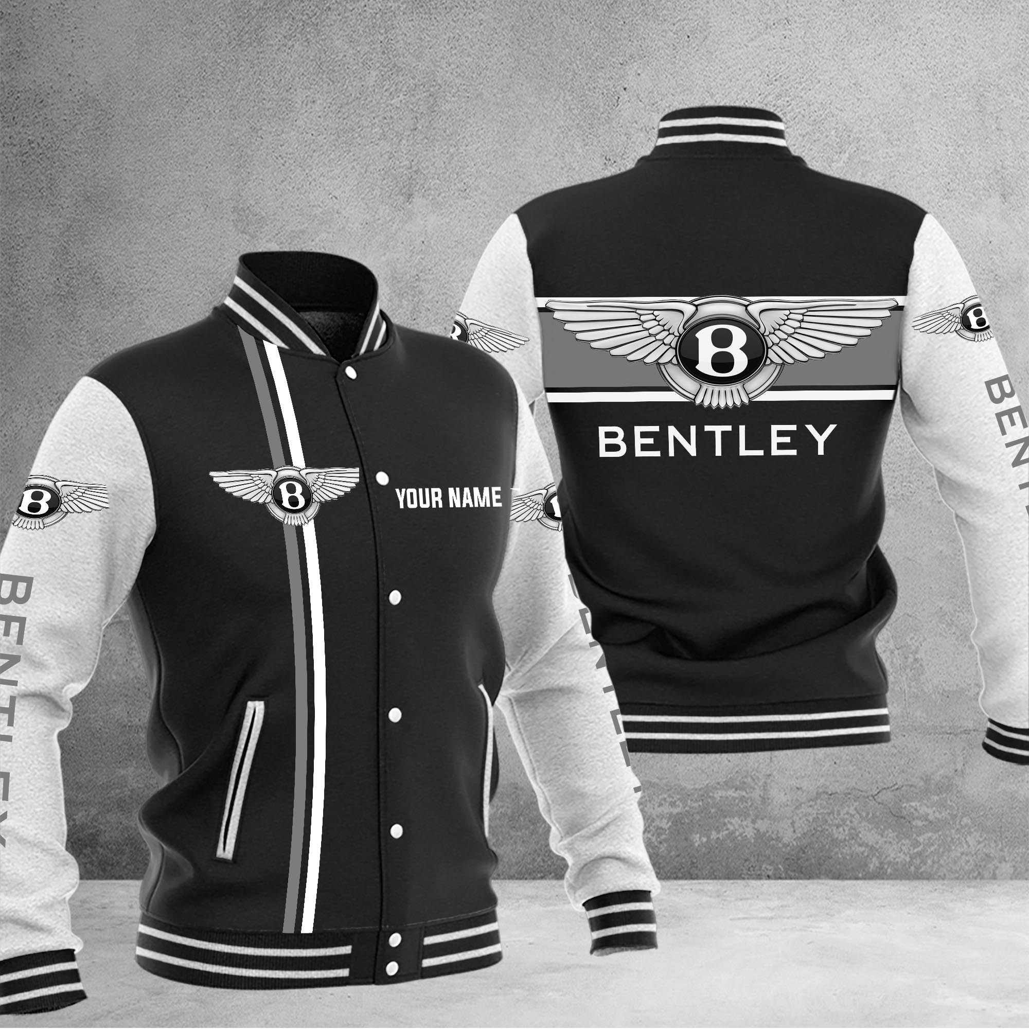 Bentley Baseball Jacket - Famjoys Bentley Baseball Jacket - Famjoys