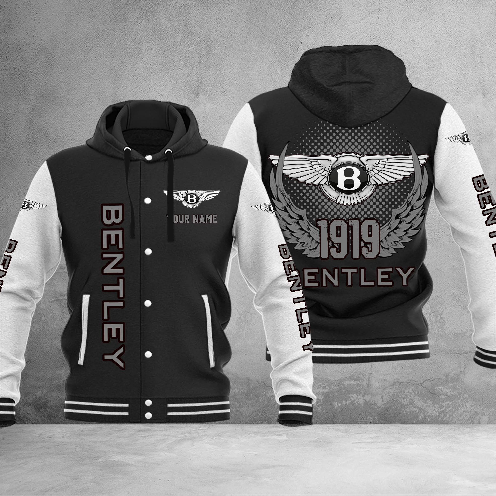 Bentley DMHJ1022 Baseball Jacket Multicolor - Famjoys Bentley DMHJ1022 Baseball Jacket Multicolor - Famjoys