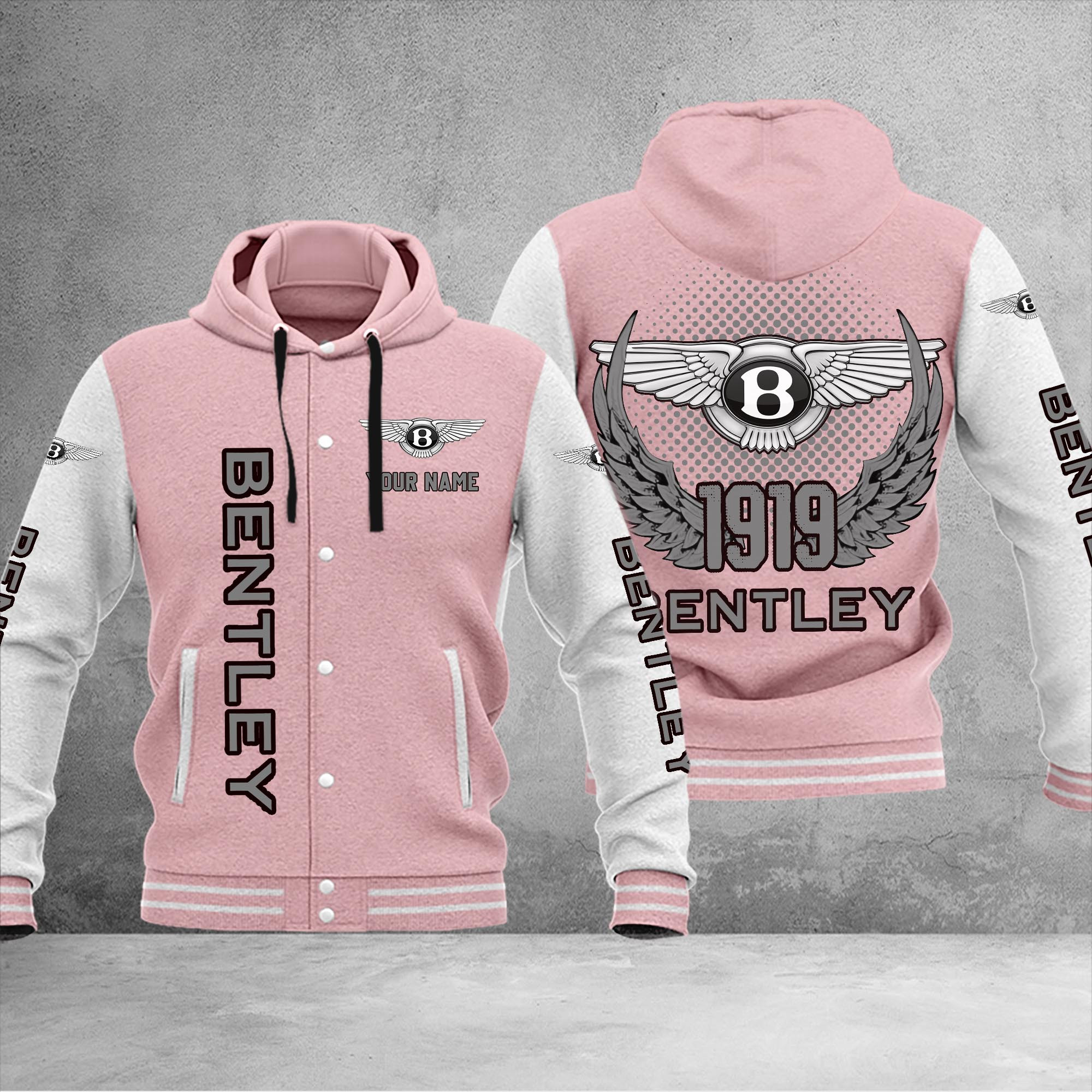 Bentley DMHJ1022 Baseball Jacket Multicolor - Famjoys Bentley DMHJ1022 Baseball Jacket Multicolor - Famjoys