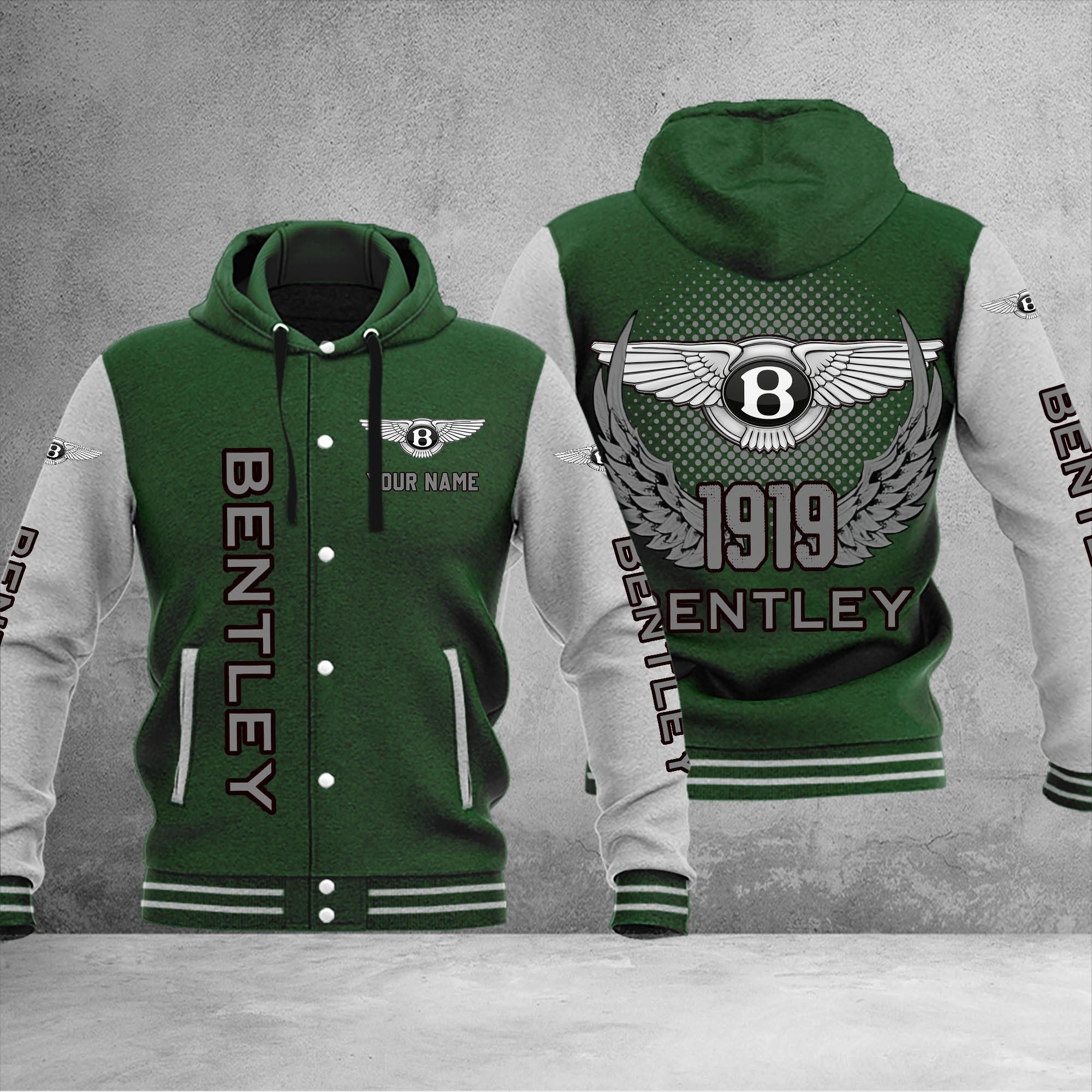 Bentley DMHJ1022 Baseball Jacket Multicolor - Famjoys Bentley DMHJ1022 Baseball Jacket Multicolor - Famjoys