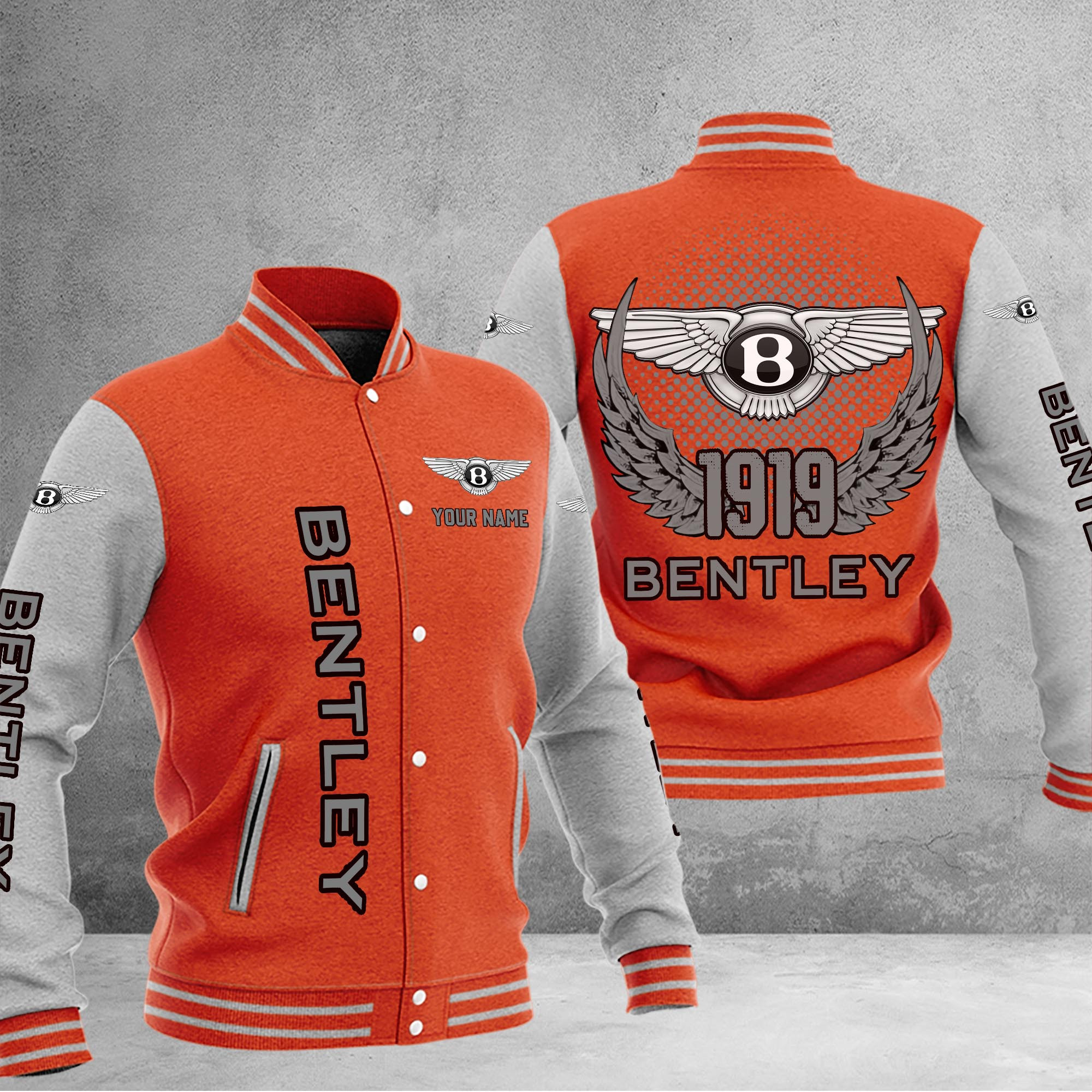 Bentley DMHJ1022 Baseball Jacket Multicolor - Famjoys Bentley DMHJ1022 Baseball Jacket Multicolor - Famjoys