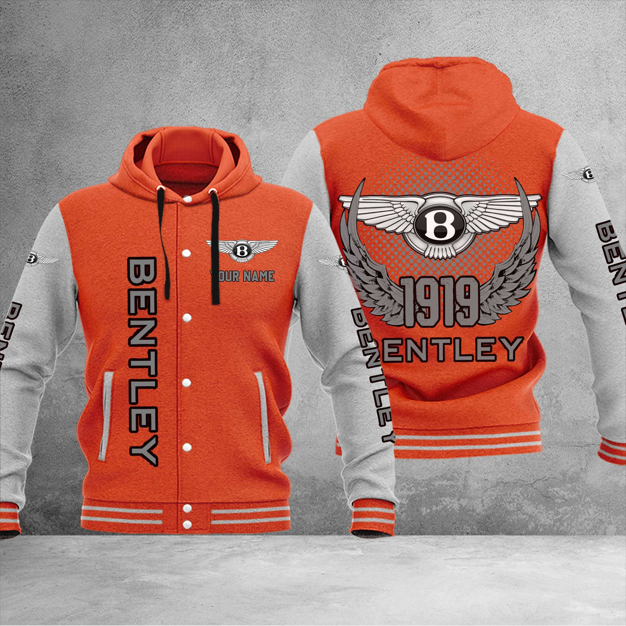Bentley DMHJ1022 Baseball Jacket Multicolor - Famjoys Bentley DMHJ1022 Baseball Jacket Multicolor - Famjoys