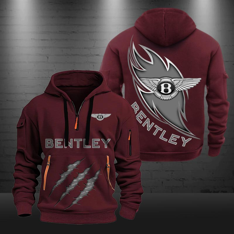 Bentley New Zip Hoodie 0423 Multicolor - Famjoys Bentley New Zip Hoodie 0423 Multicolor - Famjoys