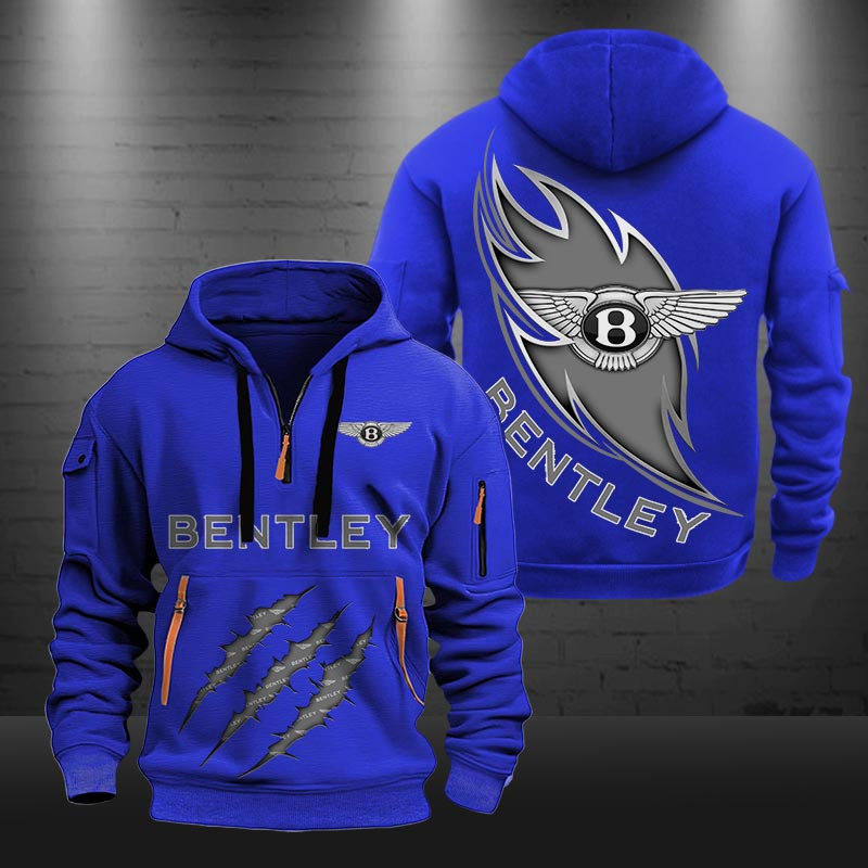 Bentley New Zip Hoodie 0423 Multicolor - Famjoys Bentley New Zip Hoodie 0423 Multicolor - Famjoys
