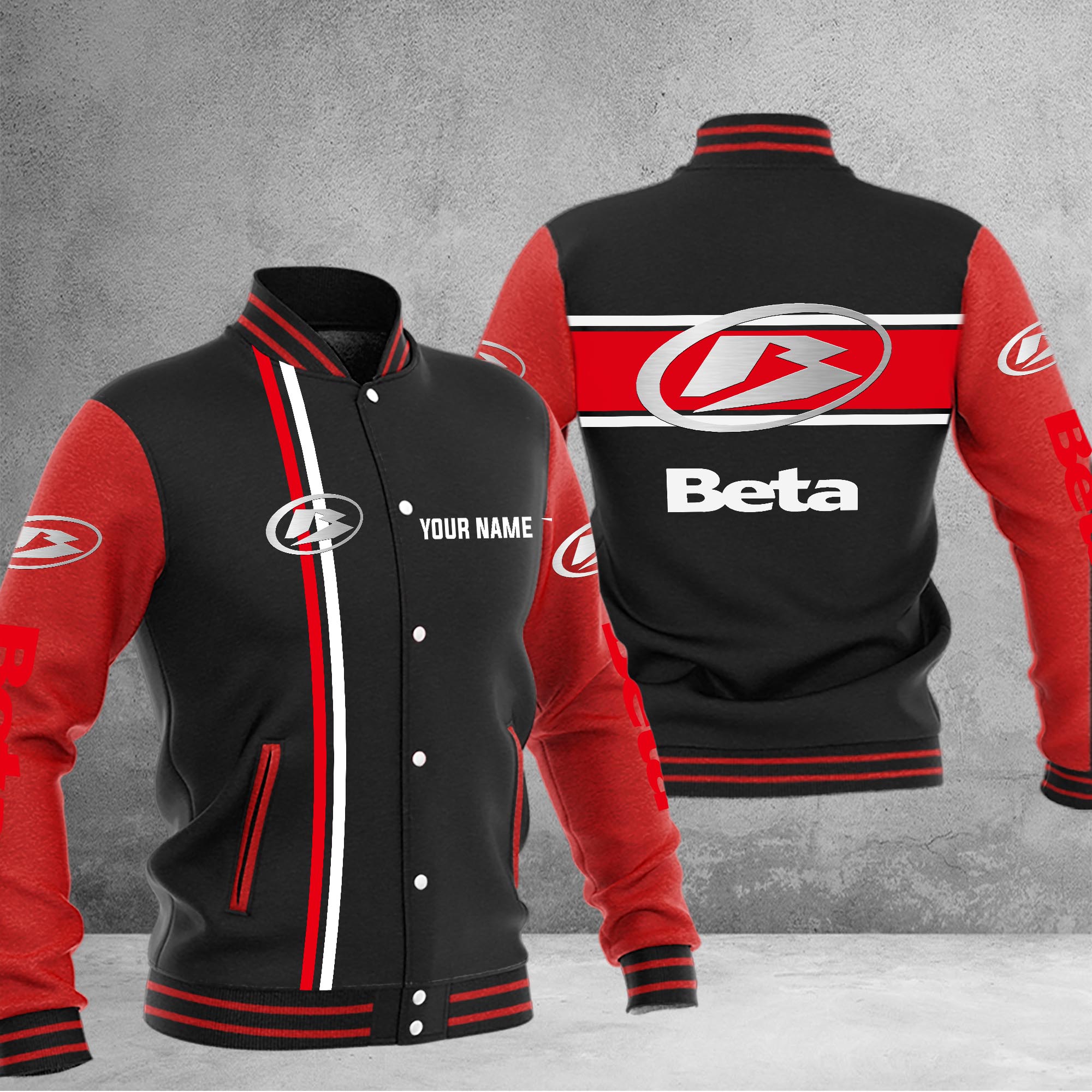 Beta motorcycles Baseball Jacket - Famjoys Beta motorcycles Baseball Jacket - Famjoys