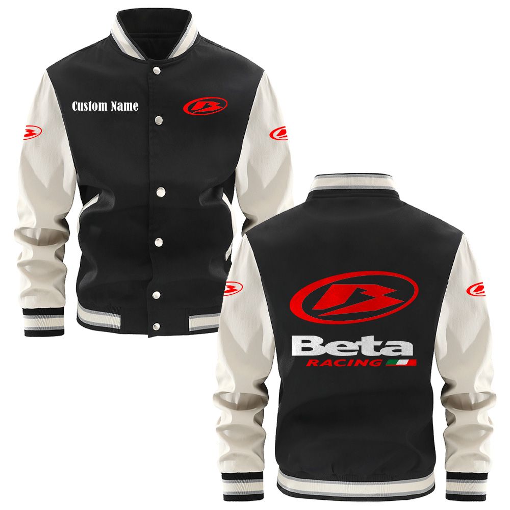 Beta Varsity Jacket, Baseball jacket, Letterman Jacket Customize Name, Multicolor - Famjoys Beta Varsity Jacket, Baseball jacket, Letterman Jacket Customize Name, Multicolor - Famjoys