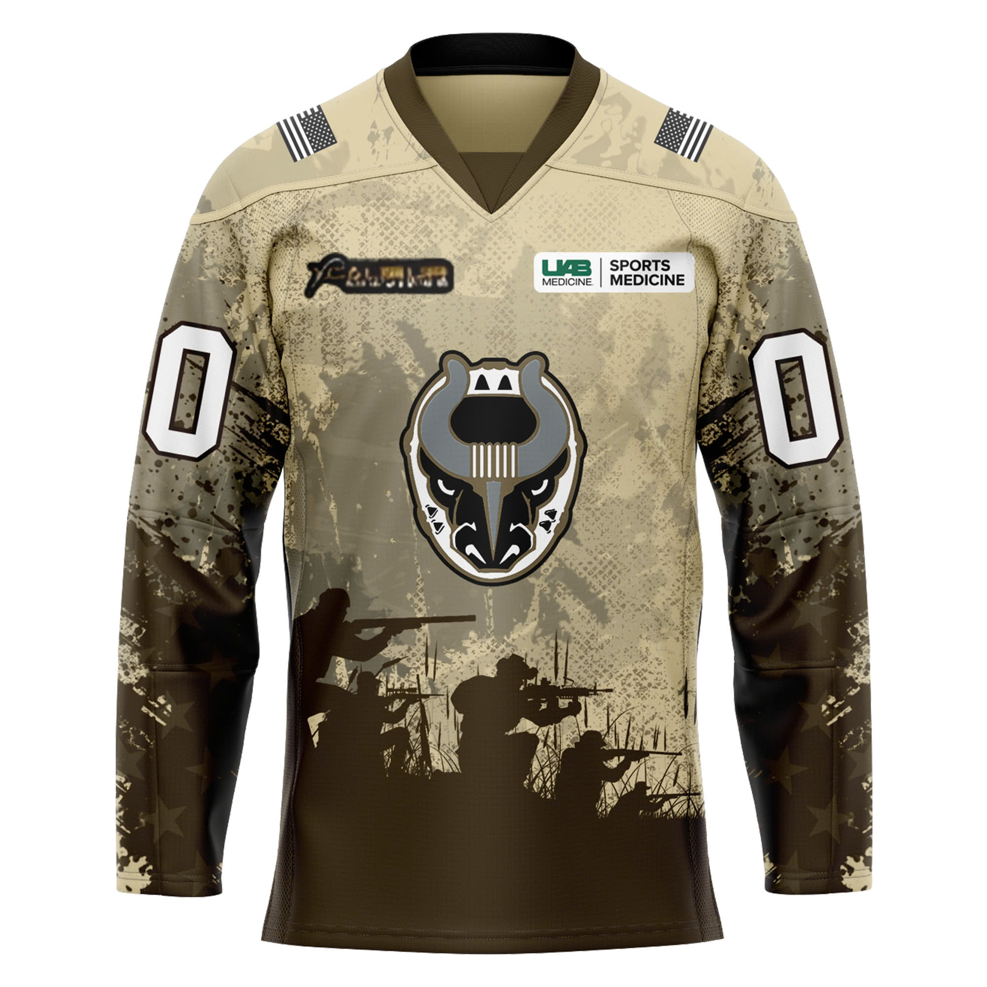 Birmingham Bulls Military Night Jersey 2025 - Famjoys Birmingham Bulls Military Night Jersey 2025 - Famjoys
