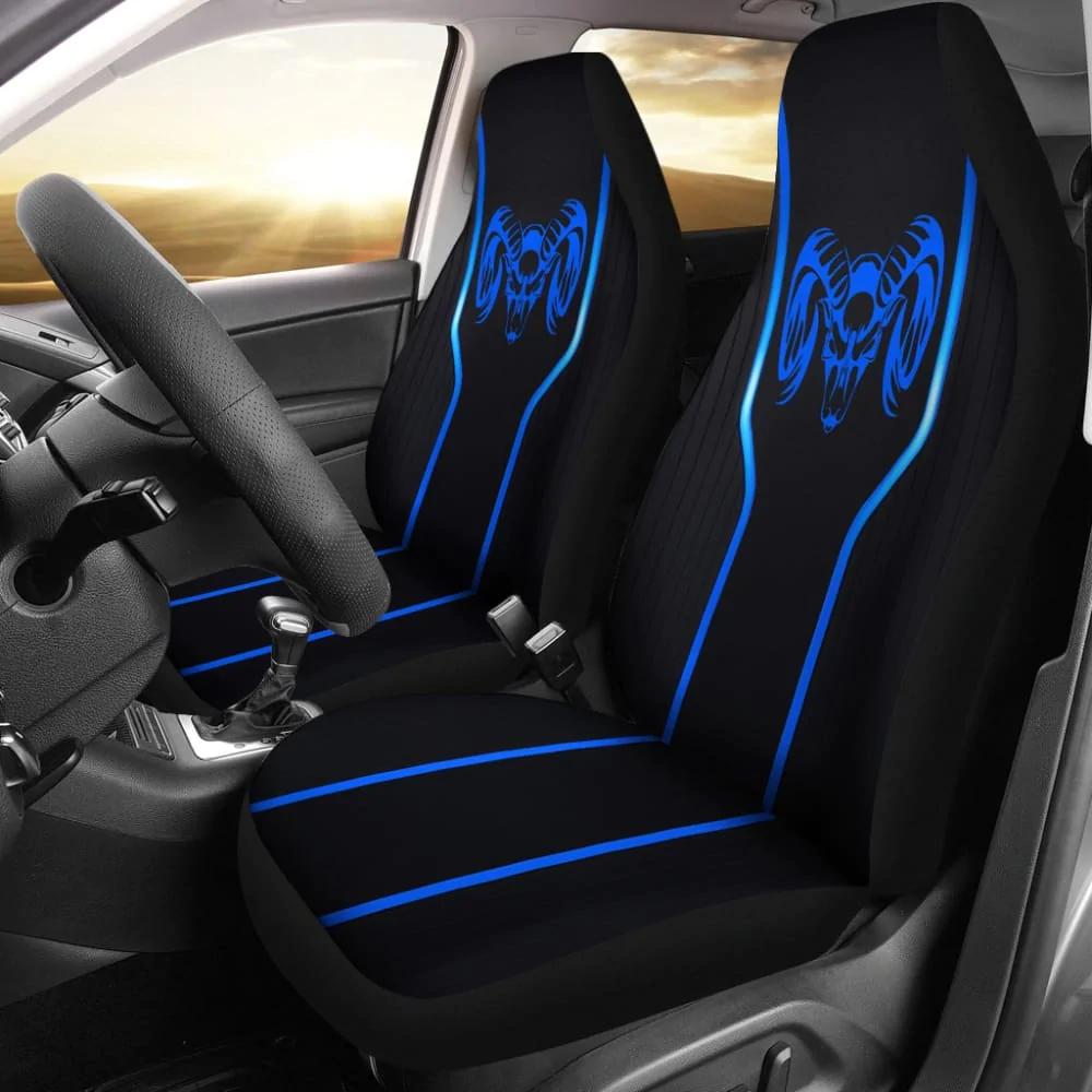 BLACK AND BLUE DODGE RAM CAR SEAT COVERS - Famjoys BLACK AND BLUE DODGE RAM CAR SEAT COVERS - Famjoys