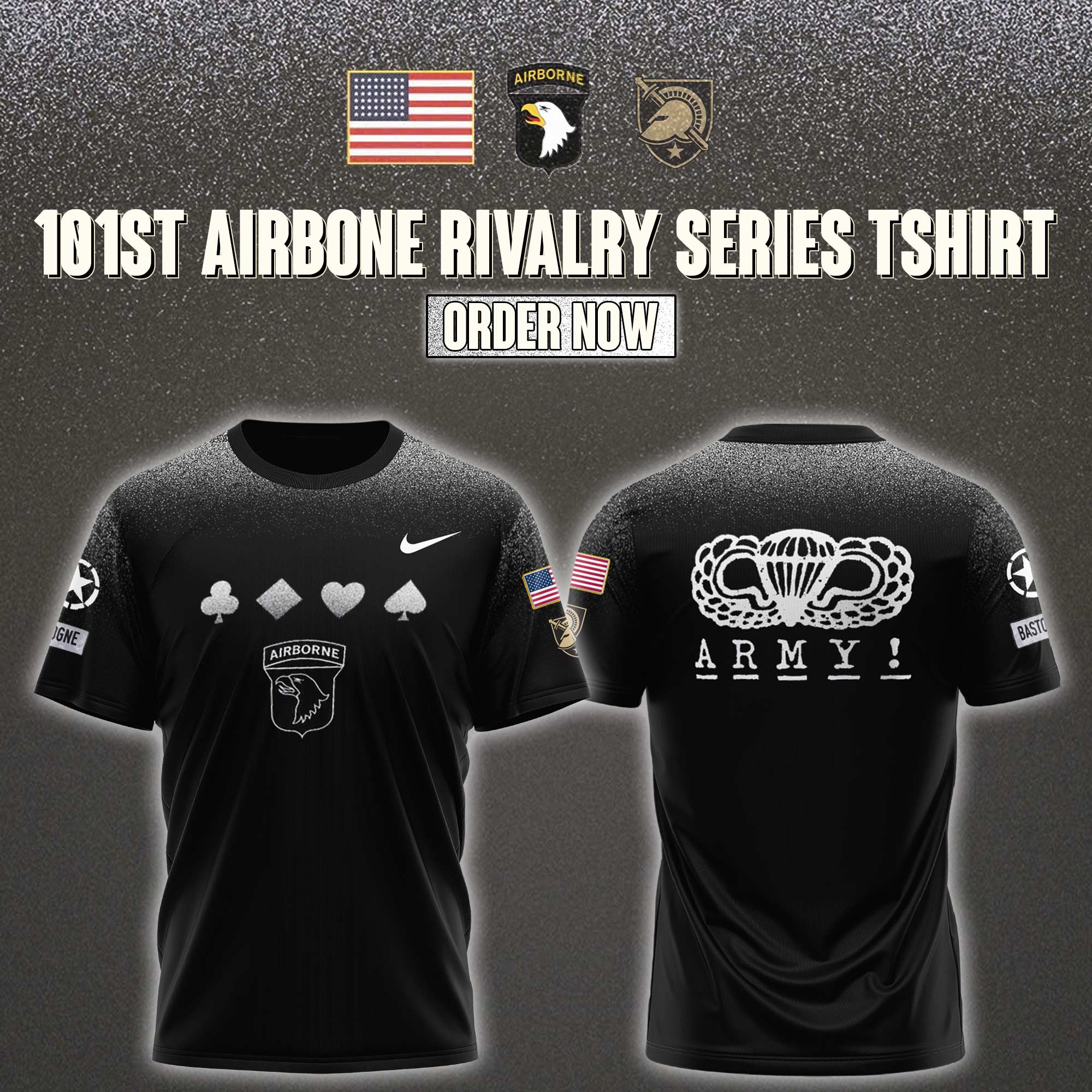 Black Army Black Knights Rivalry Collection ARMY! TShirt - Famjoys Black Army Black Knights Rivalry Collection ARMY! TShirt - Famjoys