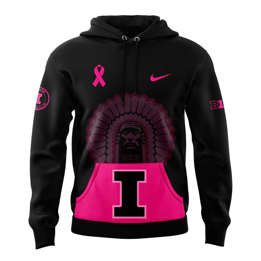 Black Illinois Fighting Illini football Crucial Catch Club Pullover Hoodie V2 - Famjoys Black Illinois Fighting Illini football Crucial Catch Club Pullover Hoodie V2 - Famjoys