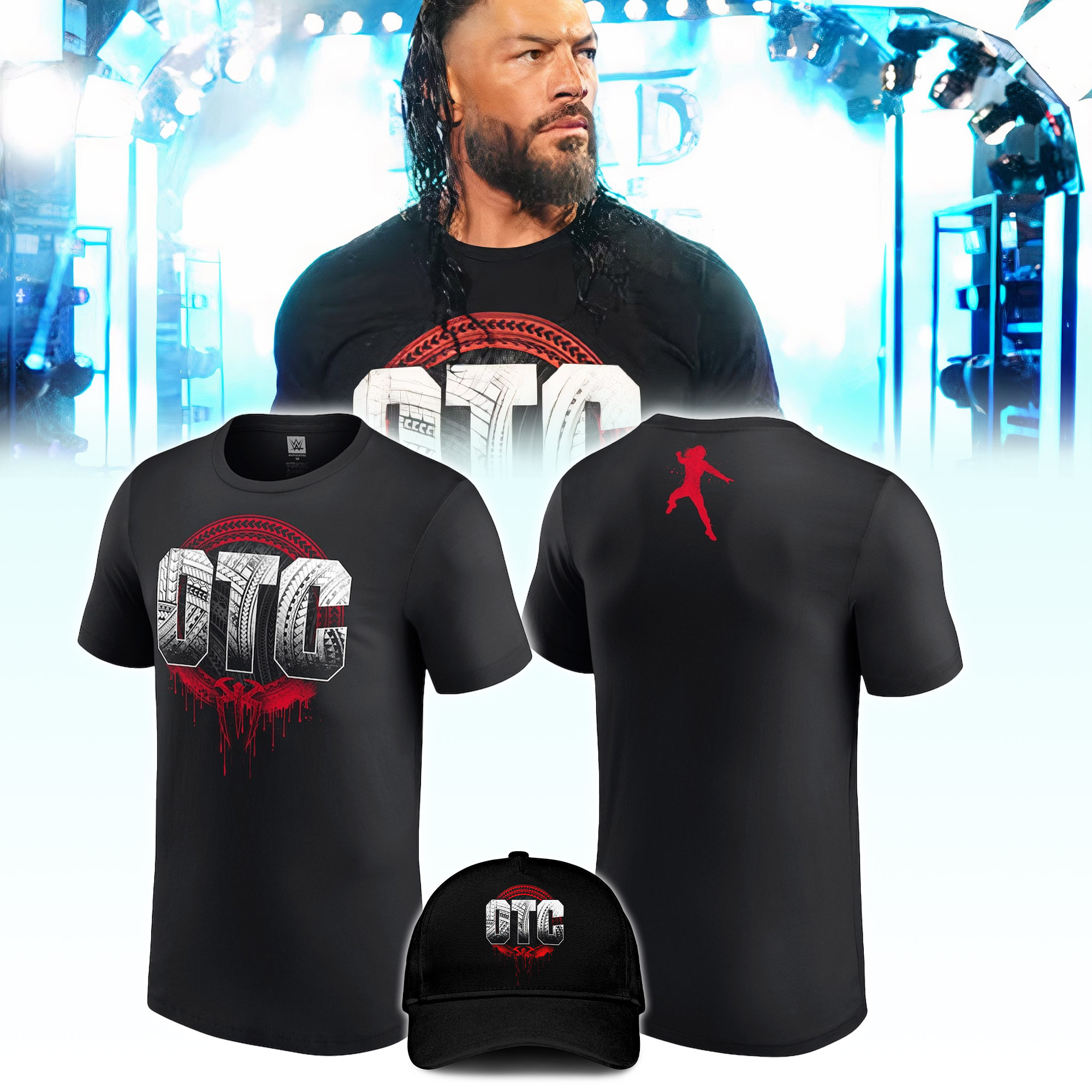 Black Roman Reigns OTC TShirt - Famjoys Black Roman Reigns OTC TShirt - Famjoys